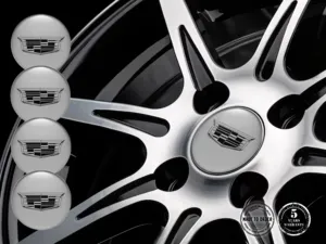 Cadillac Style Insignes Roue Autocollants Époxy Premium